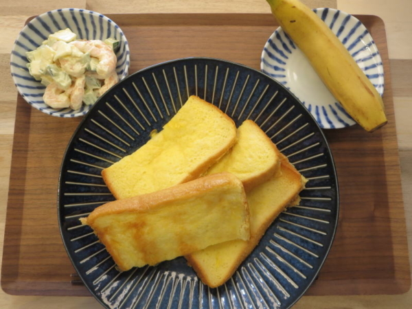 フレンチトーストの献立