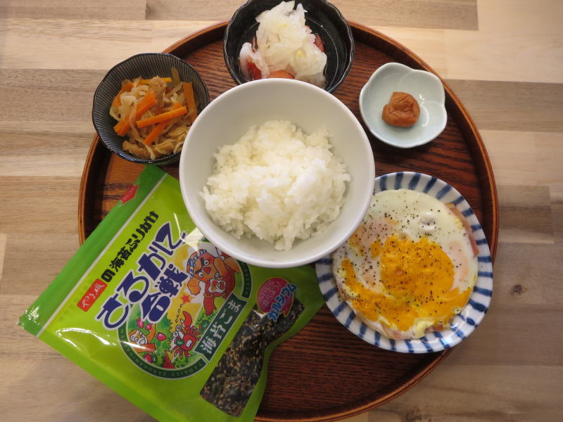 ベーコンたまごの献立