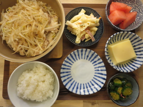 豚バラもやしの献立