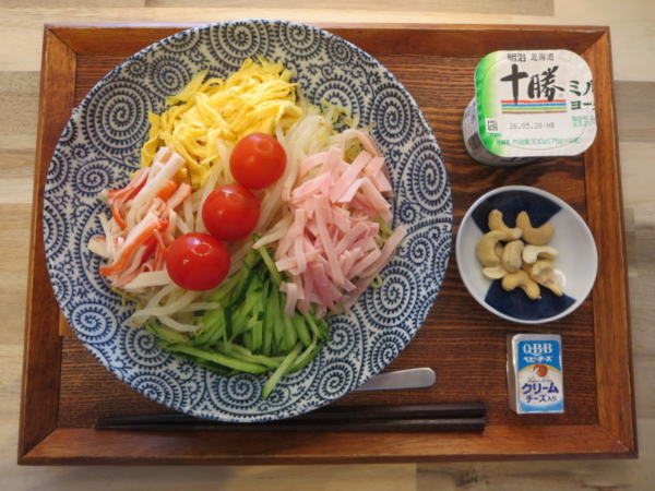 冷し中華の献立