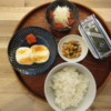 焼チーズはんぺんと焼明太子の献立