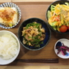 豚肉とピーマンの炒め物の献立