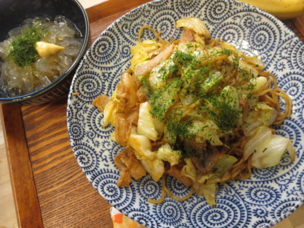 焼そば、ところてん
