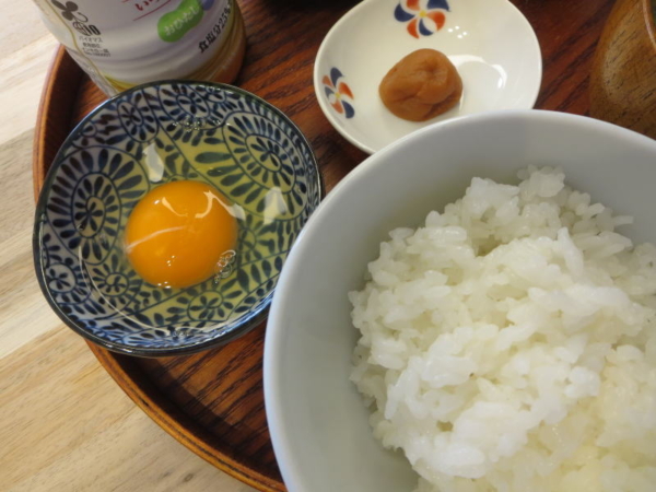 たまごかけごはん、梅干