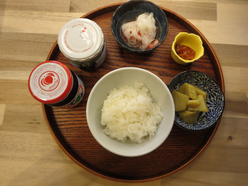 ごはんのおともで朝ごはんの献立