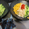 冷し中華でお昼ごはんの献立