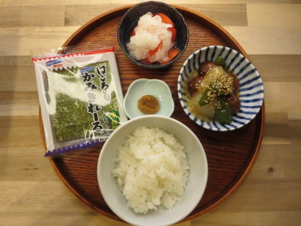 炸肉丸子(日本ハム)で酢豚風の献立