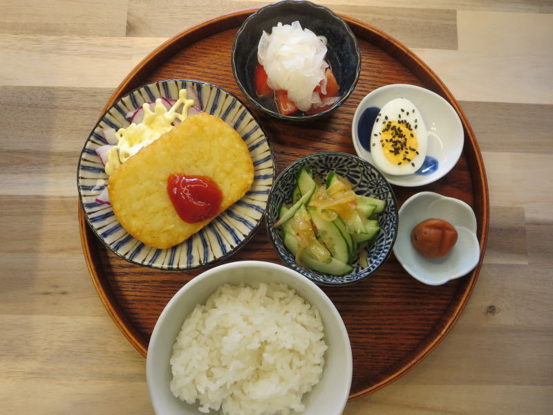 ハッシュドポテトの献立