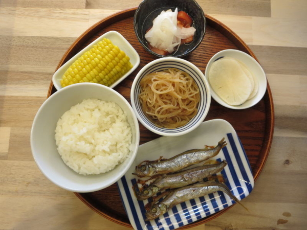 焼ししゃもの献立
