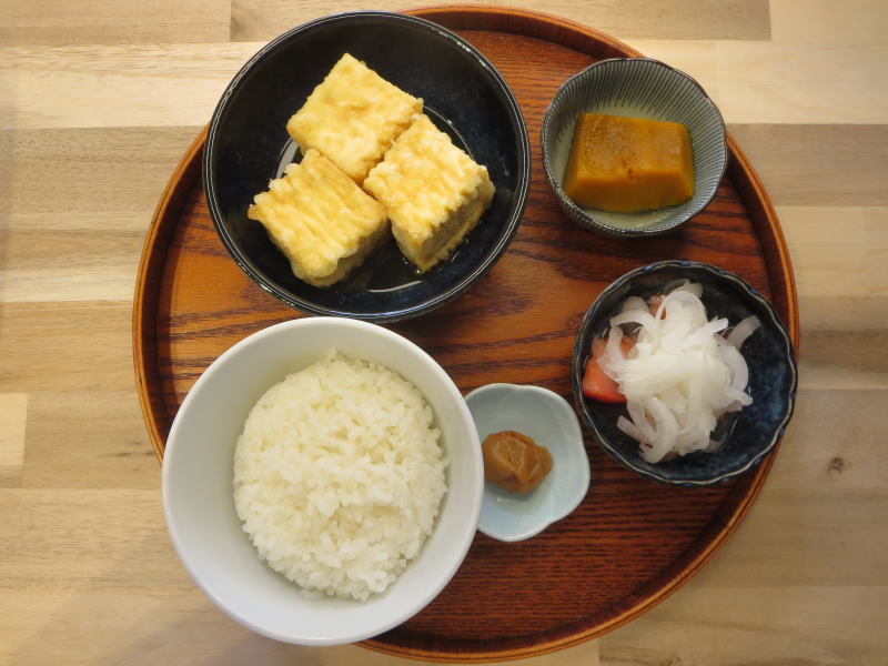揚げだし豆腐(市販)の献立