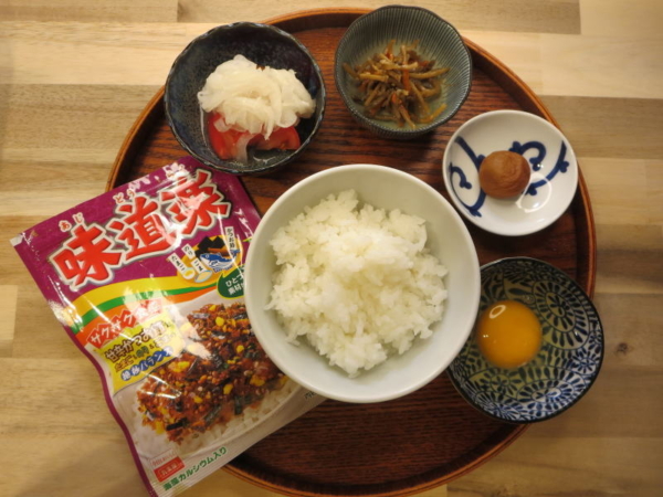 たまごかけごはんの献立