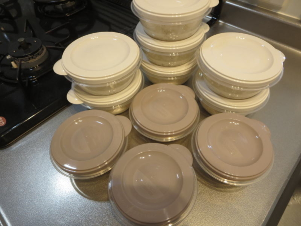ごはん専用冷凍保存容器(150g、100g)
