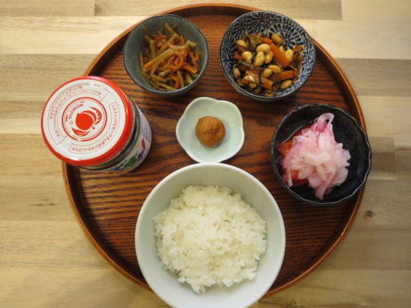 シンプル朝ごはんの献立