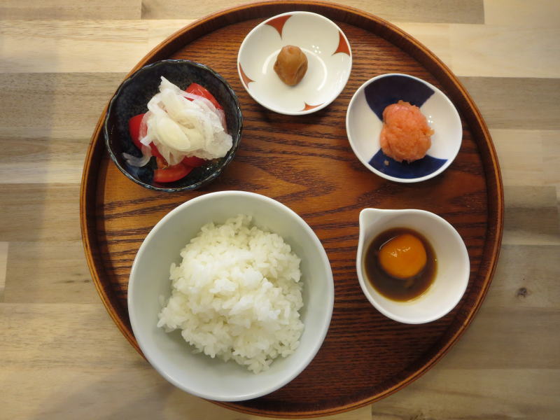 冷凍たまごのだししょう油漬けの献立