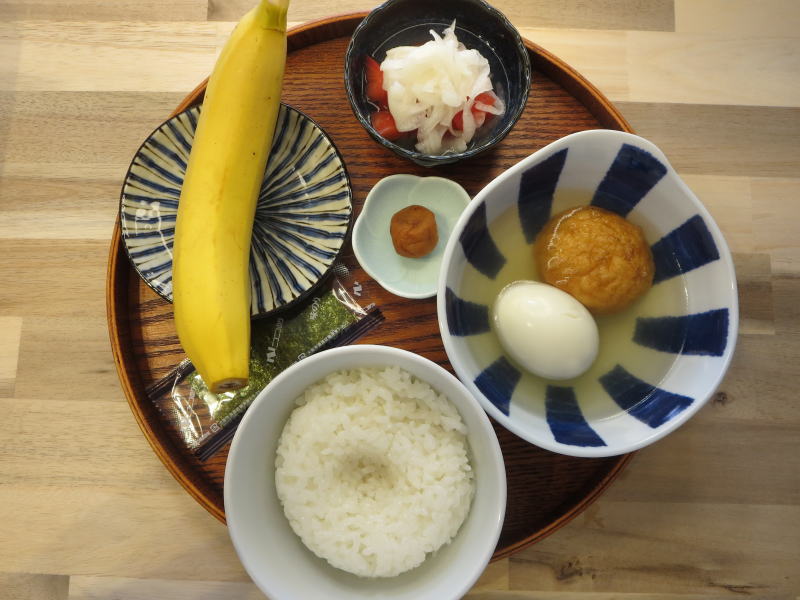 魚河岸揚げとゆでたまごのおでん風の献立