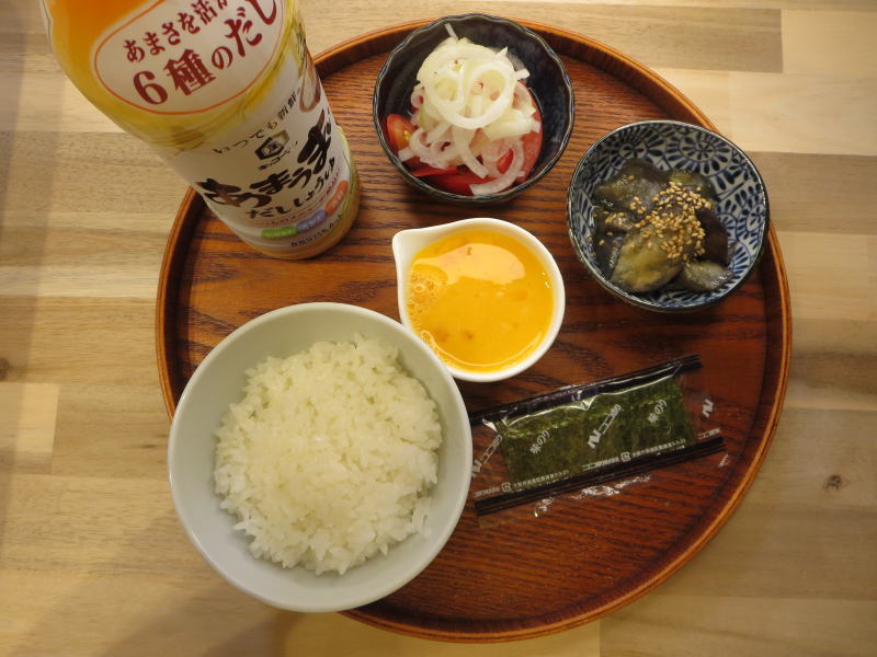 たまごかけごはんの献立
