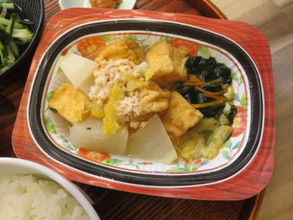 厚揚げと大根の肉みそ和え(京都はんなり一菜)