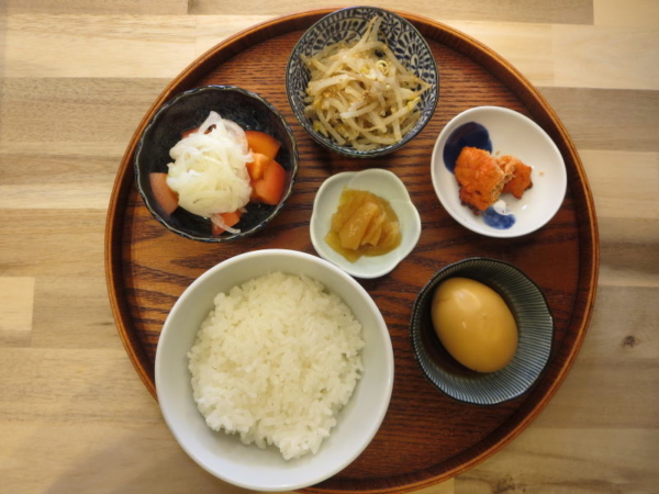 焼明太子＆ゆでたまごのしょう油煮の献立