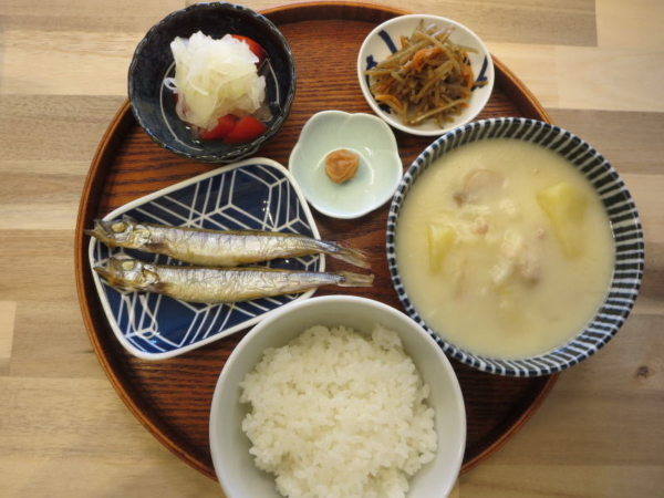 焼ししゃもの献立