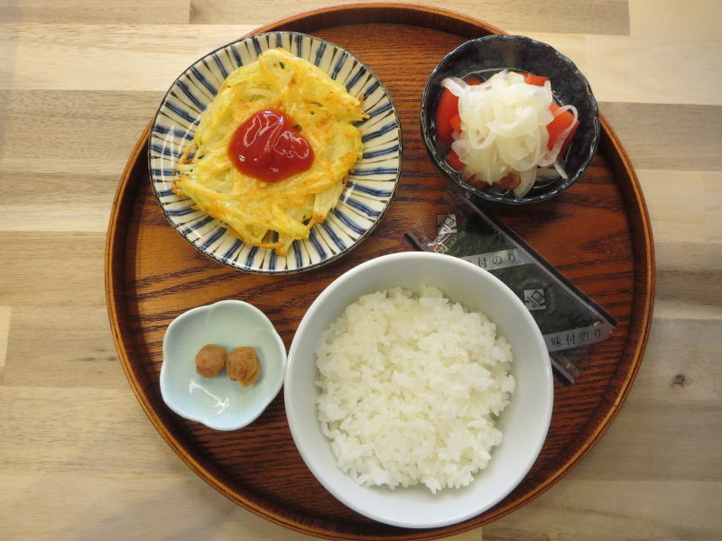 ハッシュドポテトの献立